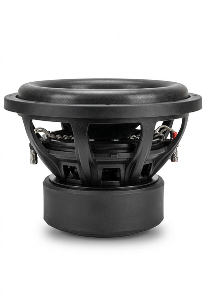 Octiv Audio Model 2 subwoofer side view on white background