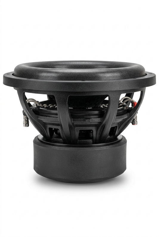 Octiv Audio Model 2 subwoofer side view on white background