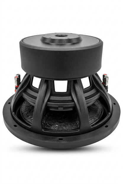Octiv Audio Model 2 subwoofer rear view on white background